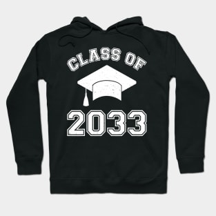 Vintage Class Of 2033 Kindergarten Grow With Me Girls Gift Hoodie